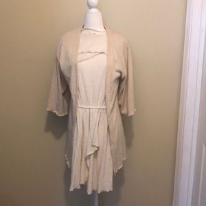 Mini dress with light cover up